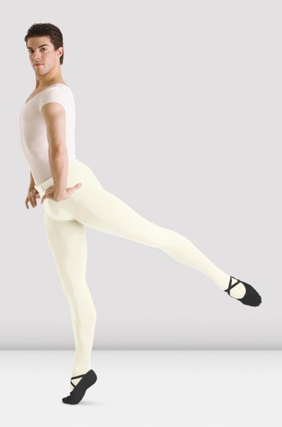 Stage White Bloch Women Mens/Boys Footed Tights Tights